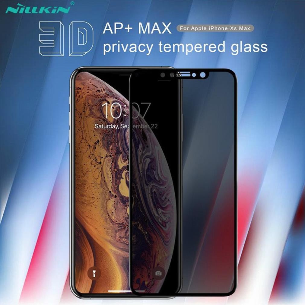 Dán kính cường lực chống nhìn trộm Nillkin AP+ MAX dành cho iPhone X / XS-Hàng chính hãng(bảo vệ sự riêng tư)