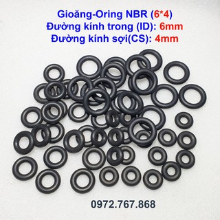 Gioăng cao su NBR 6*4mm