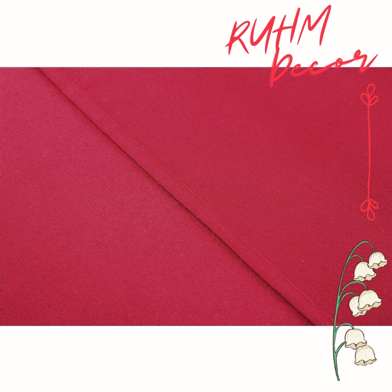 Khăn trải bàn giáng sinh, bàn tiệc hình bàn chữ nhật và tròn đủ kích thước - Đỏ bordeau KB-Y02