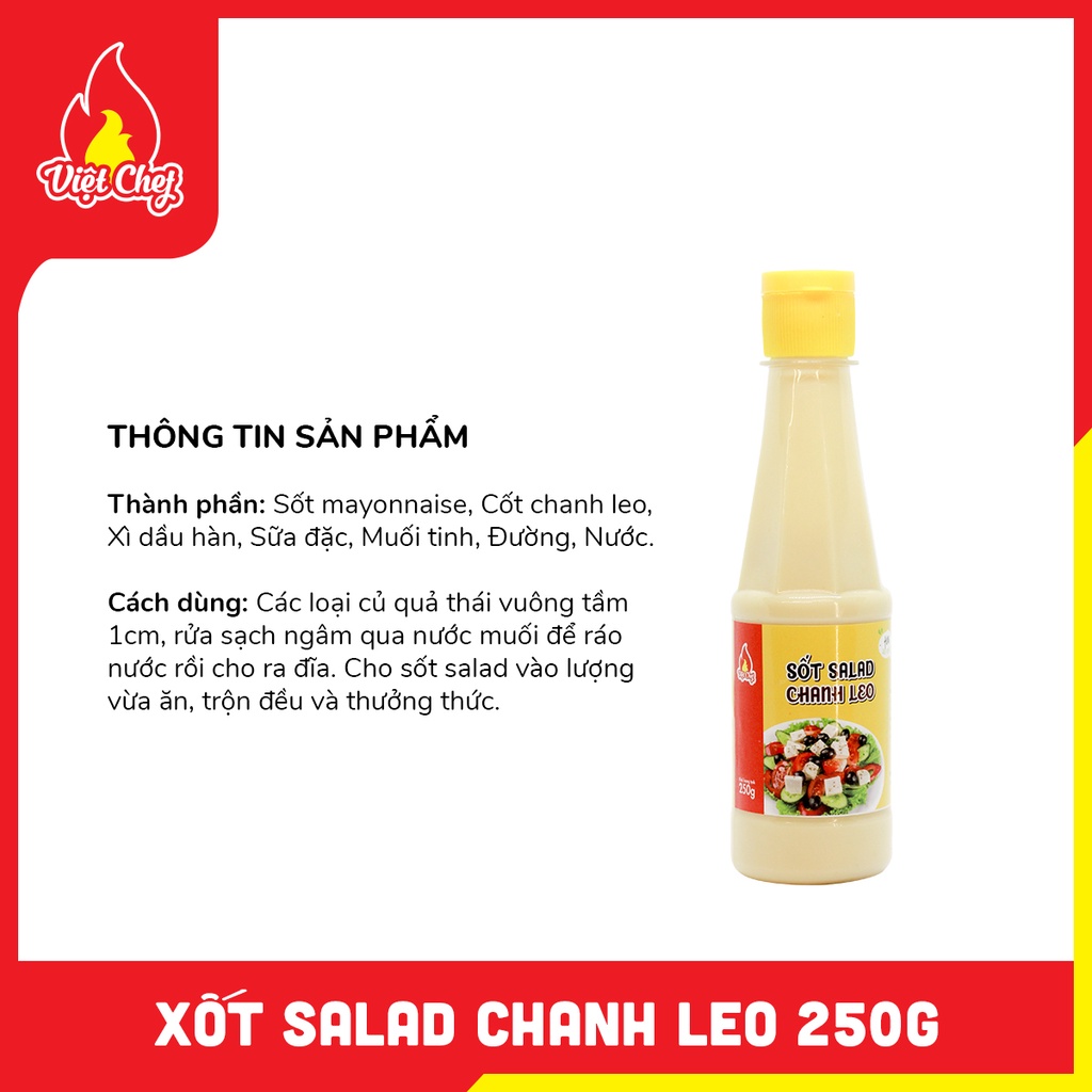 NƯỚC XỐT SALAD CHANH LEO 250G - Nước xốt chua ngọt cho món ăn | BigBuy360 - bigbuy360.vn