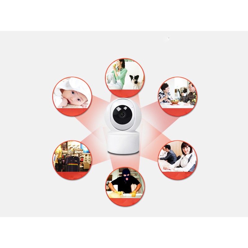 Camera 1080P Wifi - CareCam YH200 Độ Phân Giải 2.0Mpx - Xoay Theo Chuyển Động - Phần Mềm Carecam - quà tặng hấp dẫn | BigBuy360 - bigbuy360.vn