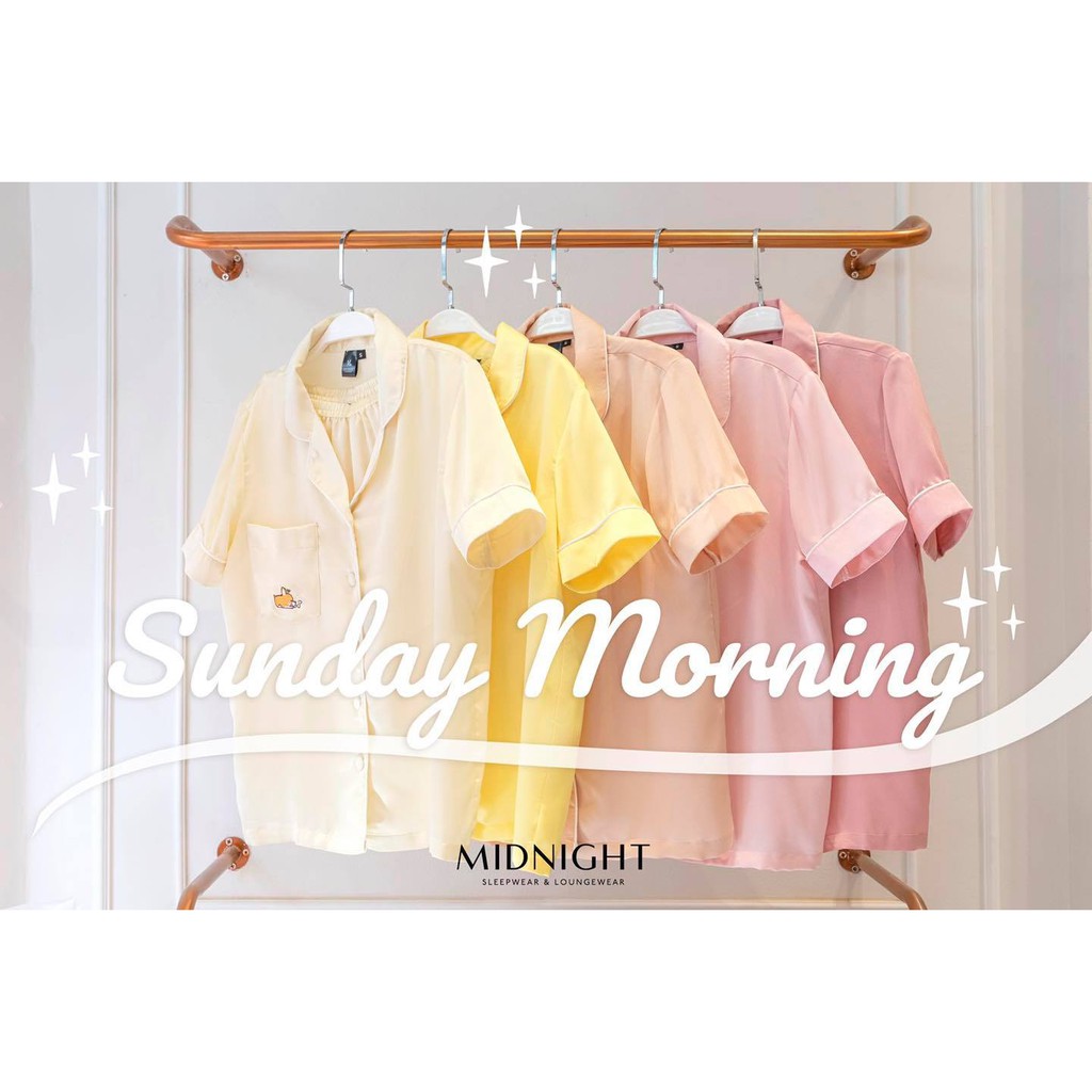 Đồ ngủ mặc nhà Pyjamas thêu hình Corgi - Midnight Sleepwear