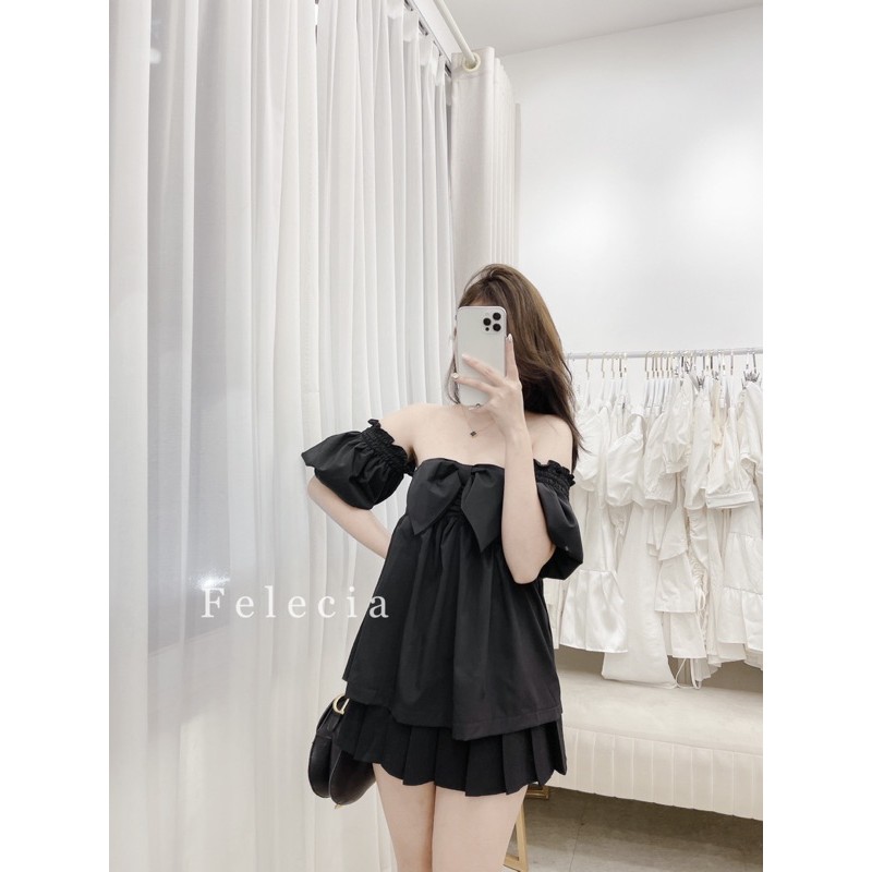 áo babydoll nơ ngực (2 màu)