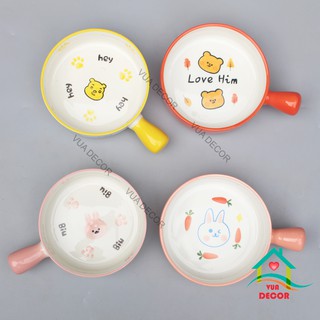 Bát Sứ Set Bát Đĩa Decor Bộ Chén Dĩa Sứ Dễ Thương Bát Ăn Cơm Đẹp Chảo Tay Béo S38