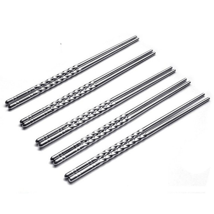 vỉ 5 đôi đũa inox hl11