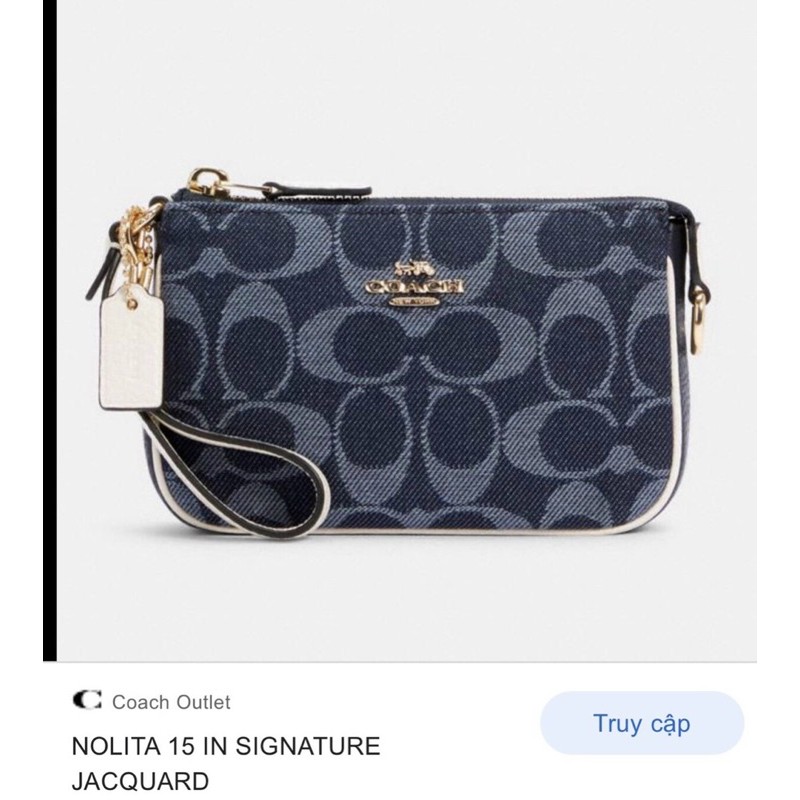 [nguồn sỉ túi] Túi Coach nữ Nolita denim 🎁