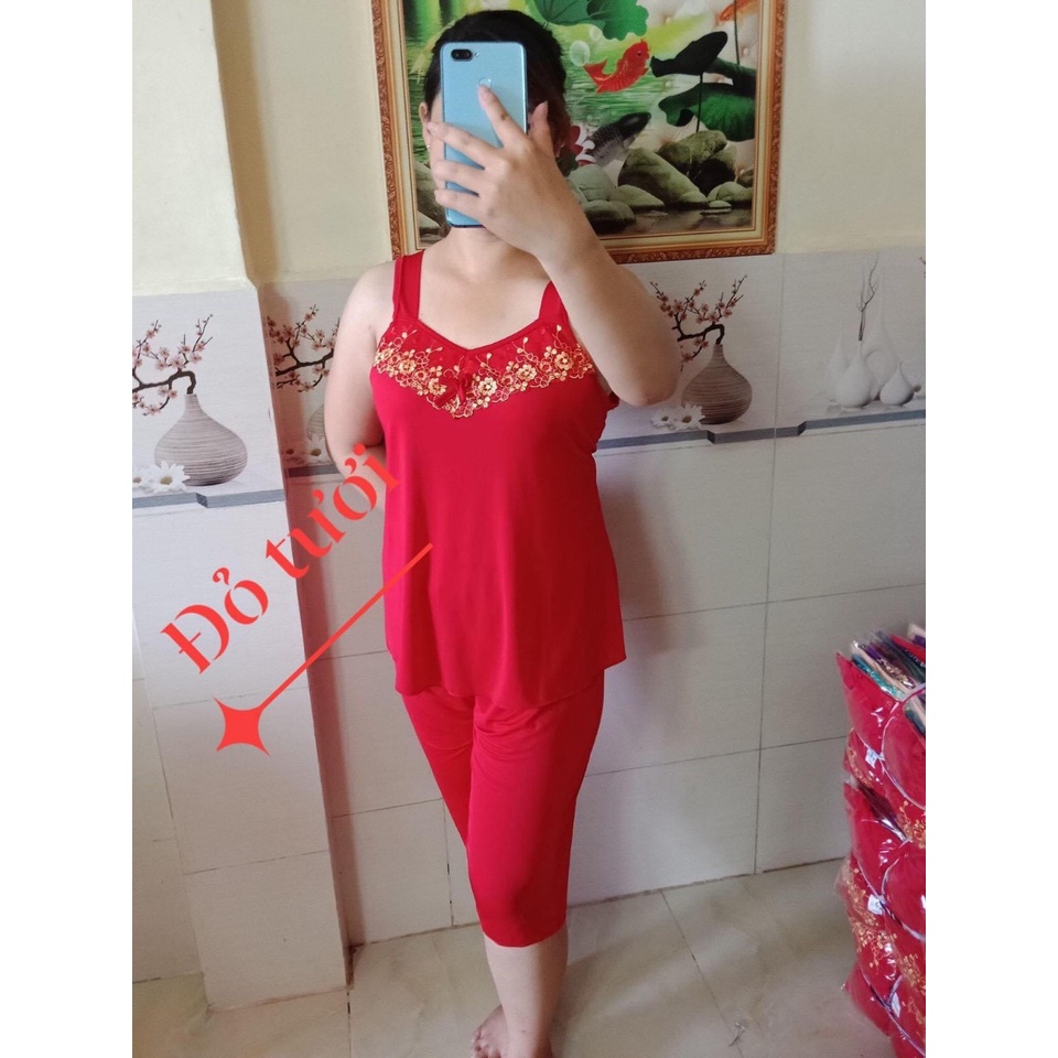Bộ lửng thun lạnh mịn mặc nhà [45kg tới 75kg] | BigBuy360 - bigbuy360.vn