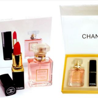 Set nước hoa và son 3 món