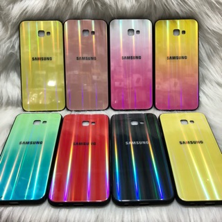Samsung Galaxy J4 Plus (+) Ốp lưng mặt kính cường lực 7 màu cao cấp