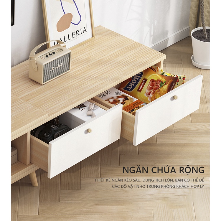 Kệ tivi phòng khách IGA thiết kế hiện đại sang trọng thay đổi đươc kích thước - GP218