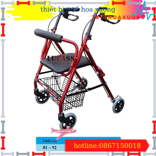 Khung Tập Đi W-14 Hàng Lucass Cao Cấp Có Tay Phanh,Có Ghế Ngồi , Giỏ Đựng Và Bánh Xe