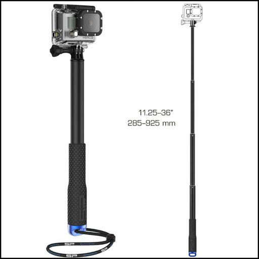 Gậy rút máy quay Gopro (hero 9/8/7/6/5/4) và Action Cam dài 1.2 (selfie stick)