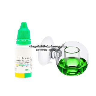 Bộ kiểm tra nồng độ test co2 cho hồ cá thủy sinh - glass co2 drop checker