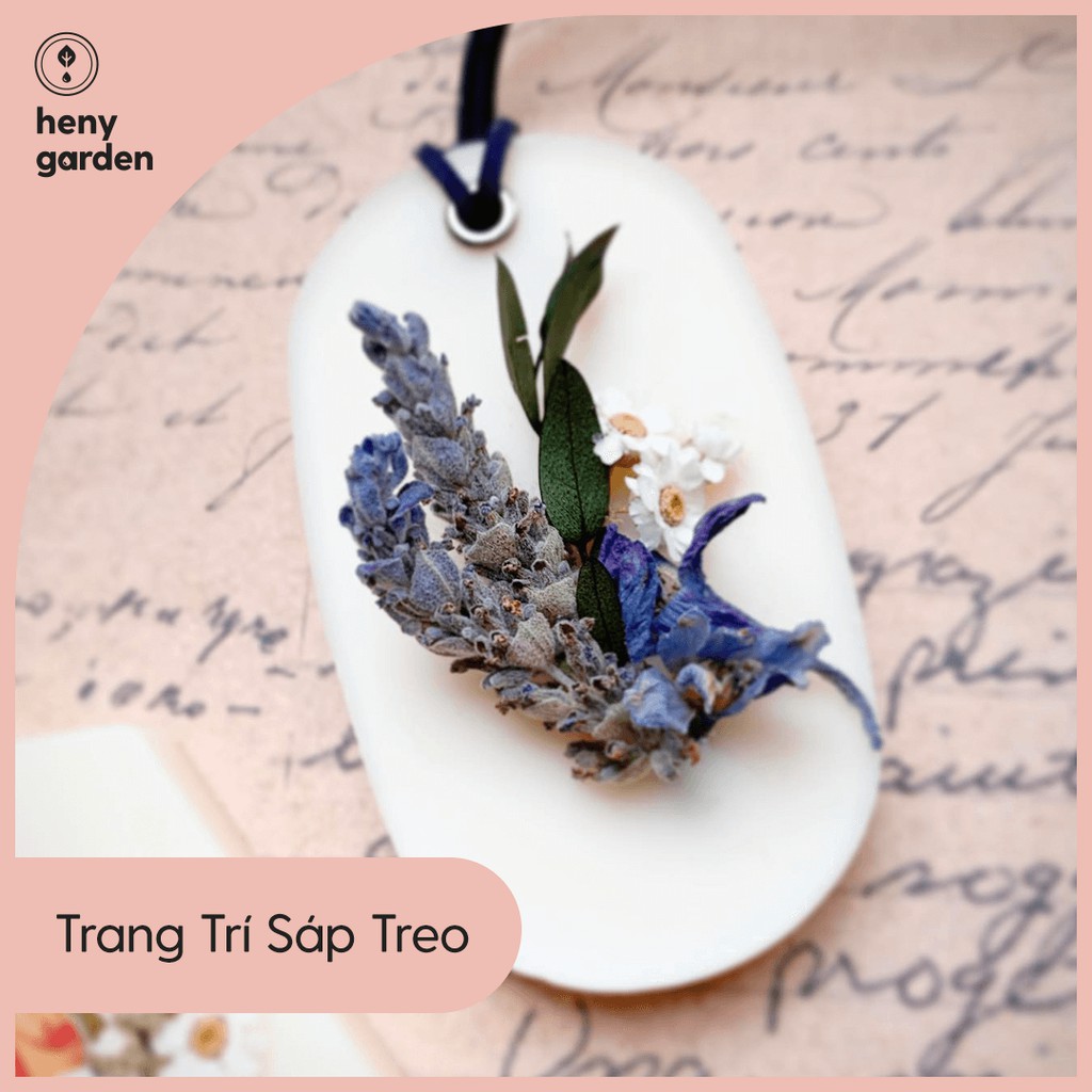 Hoa Khô Trang Trí Nến Thơm, Sáp Thơm Handmade HENY GARDEN Túi Nhiều Loại