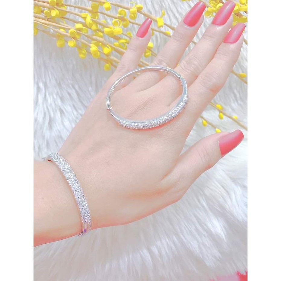Vòng Tay Nữ Mạ Bạch Kim 080R2403 - Mang Đi Chơi, Đi Tiệc Rất Đẹp - Bao đổi trả trong vòng 07 ngày