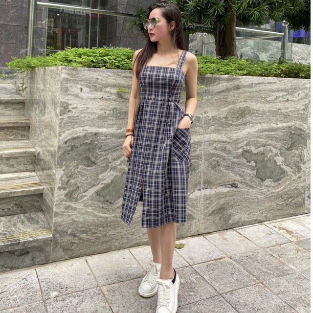Hàng cao cấp Đầm 2 dây thiết kế ( ảnh thật 100%)