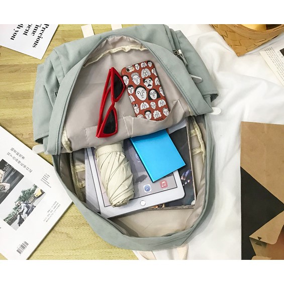 Balo thời trang nữ TIỆM TÚI CỦA KEM  ba lô nữ Vải dù LOVEDIFABAG TX111