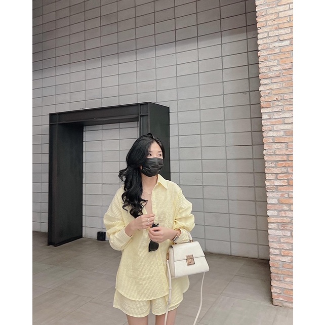 Set áo sơ mi 3 chi tiết kẻ sọc xinh Samhyewear | BigBuy360 - bigbuy360.vn