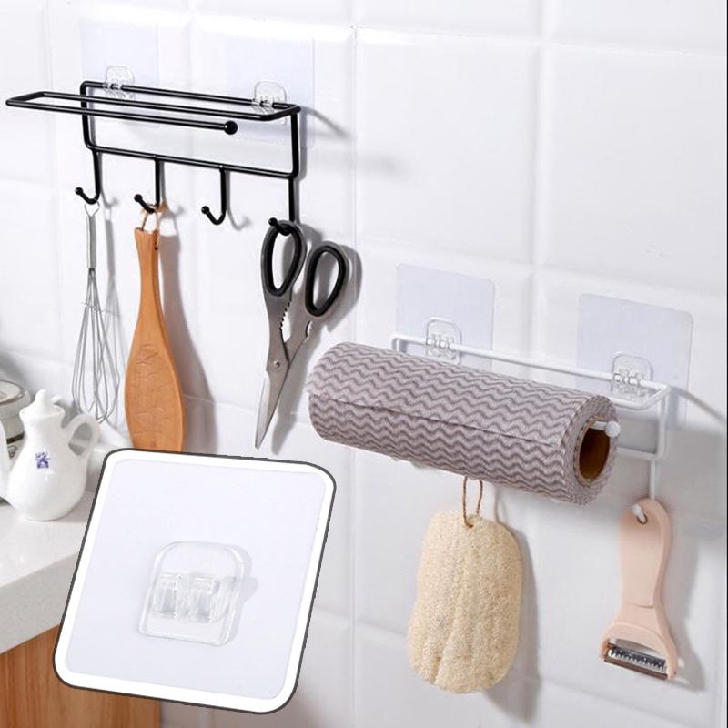 Móc dán tường tự dính không đục lỗ trang trí nhà bếp/phòng tắm