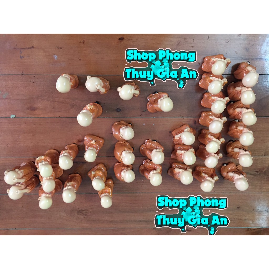 Tượng  Chú Tiểu Phong Thủy, Hàng Thủ công tại Việt Nam Trang trí Nội Thất, Bàn làm việc, bể cá (Bộ 03 tượng)) | BigBuy360 - bigbuy360.vn