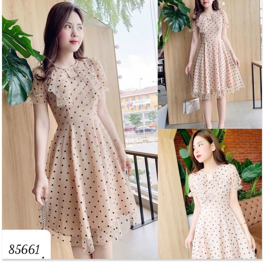 Đầm xoè lưới bi siêu sang tôn dáng cho các chị em KOKO MI STORE