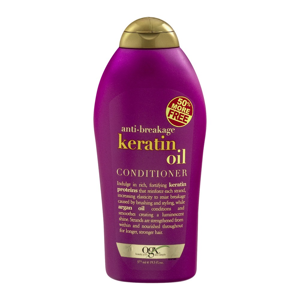 Dầu xả chống gãy rụng tóc OGX Anti-Breakage Keratin Oil Conditioner 577ml (Mỹ)