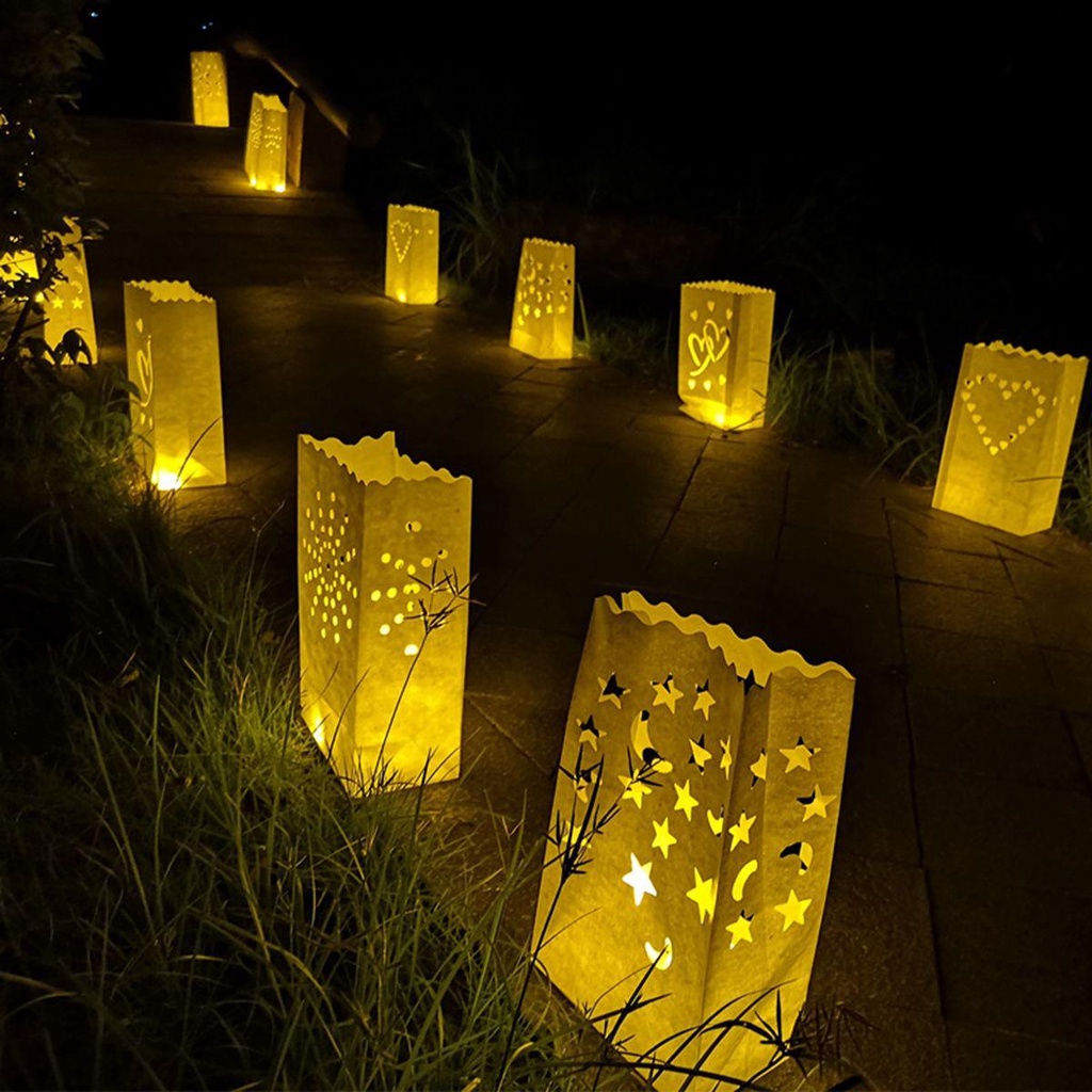 Túi Giấy Đựng Lễ Tạ Ơn Có Đèn LED Phát Quang Độc Đáo Trang Trí Tiệc Giáng Sinh
