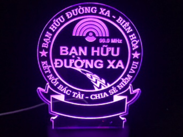 Đèn Led 3d Bạn Hữu Đường Xa 16 Màu Remote Điều Khiển - Quà tặng theo yêu cầu