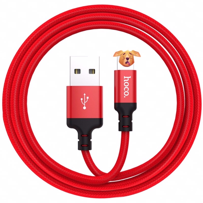 Dây sạc nhanh Hoco X14 dây dù siêu bền cho IP, Micro Android, TypeC Android dài 1M,2M