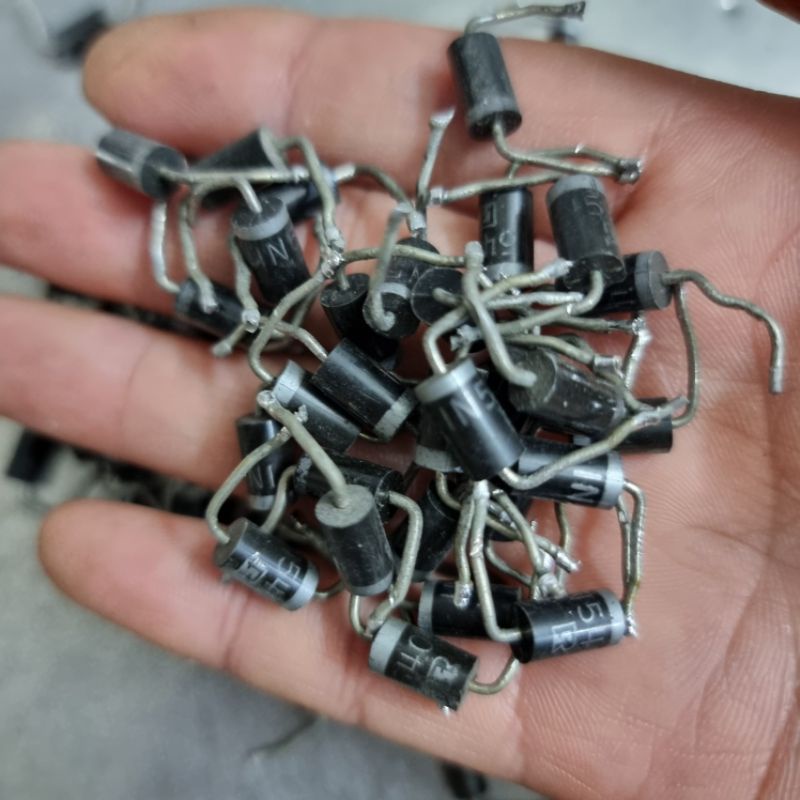 10 con diode chỉnh lưu 1n5401 1n5402 1n5404 1n5408 cũ tháo máy các loại