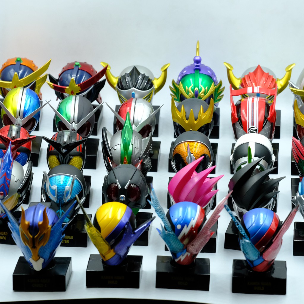 Mô hình Đầu của Kamen Rider Head Tỷ lệ 1/4 Chính Hãng Bandai RMC Kamen Rider Build Ex-aid Gaim. Có ảnh thật, cực đẹp.