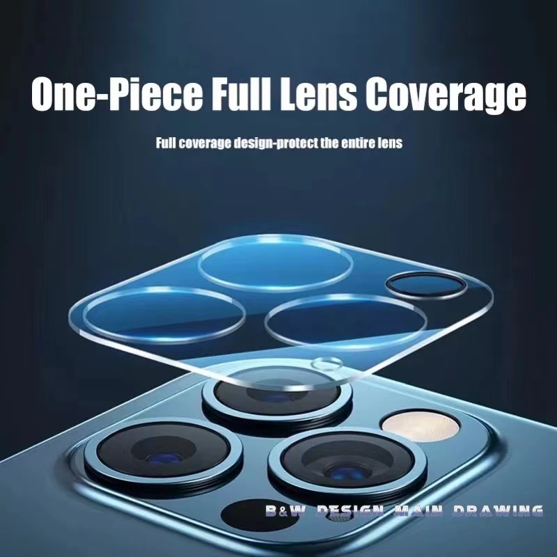 Kính Cường Lực 9H Bảo Vệ Ống Kính Máy Ảnh 3D Cho iphone 14 13 12 11 Pro MAX XR IX XS MAX 13 14 Pro
