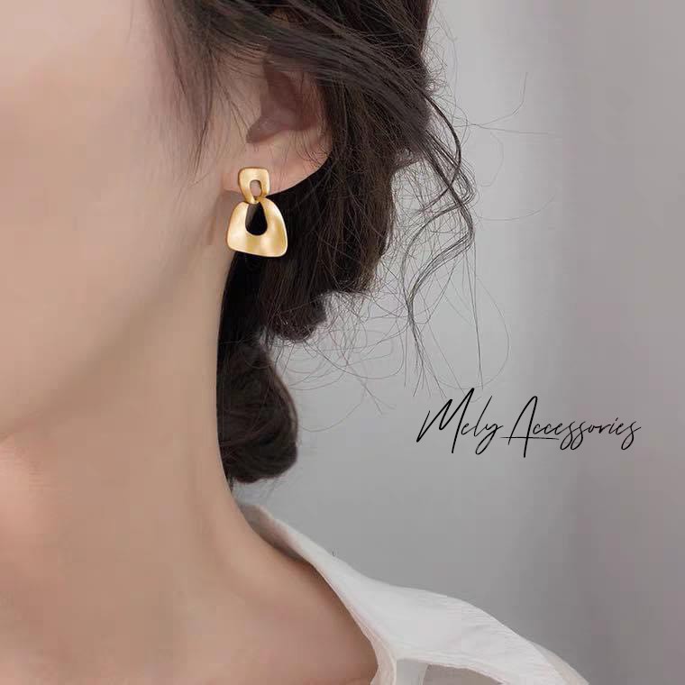 Khuyên tai Bông tai mạ vàng phong cách Hàn Quốc cổ điển đơn giản dành cho nữ - Mely 1361 | BigBuy360 - bigbuy360.vn