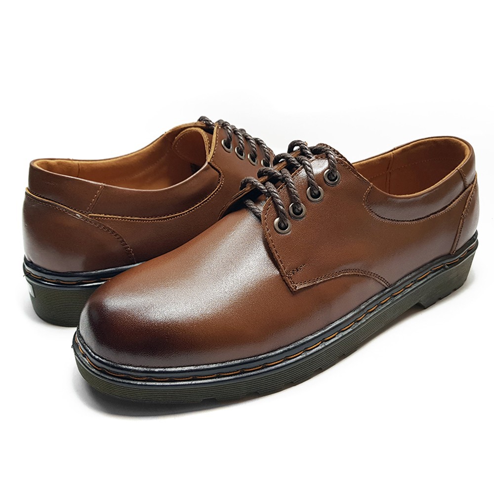Giày Doctor Nam Giày Boot Nam Da Bò Thật Ensado DR4816 (Nâu)