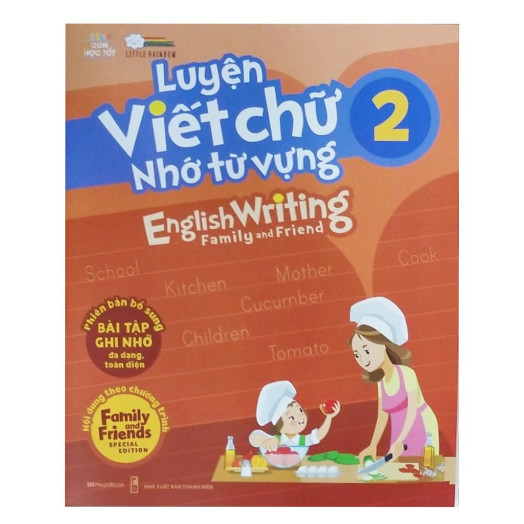 Sách - Luyện viết chữ nhớ từ vựng English Writing family and friend 2