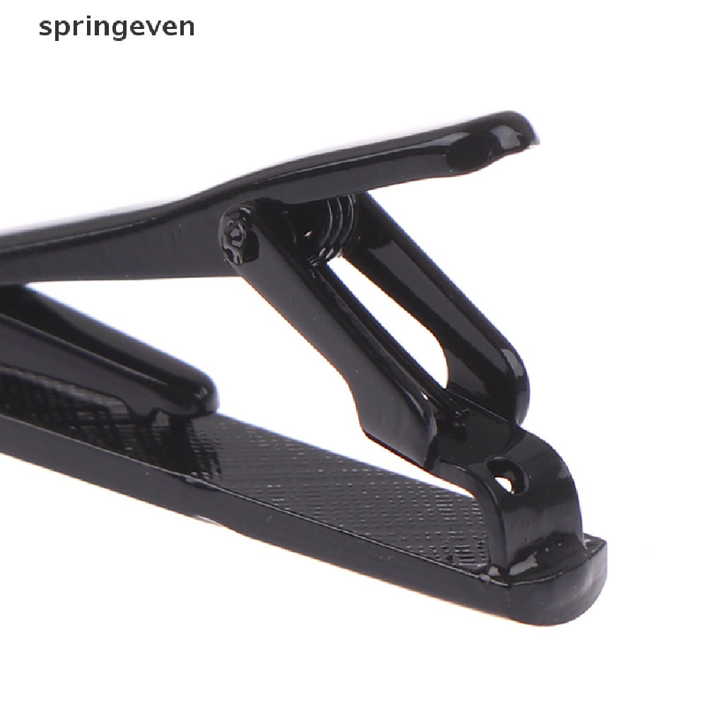 Kẹp Cà Vạt Bằng Kim Loại Đồng Màu Đen / Xanh Navy Cho Nam