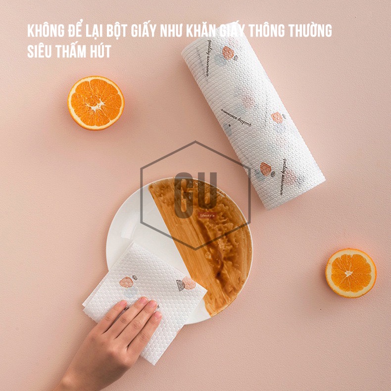 Khăn Giấy Thấm Dầu Mỡ, thấm nước thức ăn, dùng 1 lần, vệ sinh dụng cụ bếp