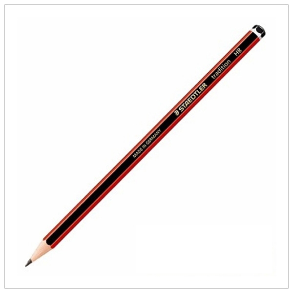 Bút Chì Gỗ 2B Staedtler Tradition 110-2B - Thân Sọc Đỏ Đen