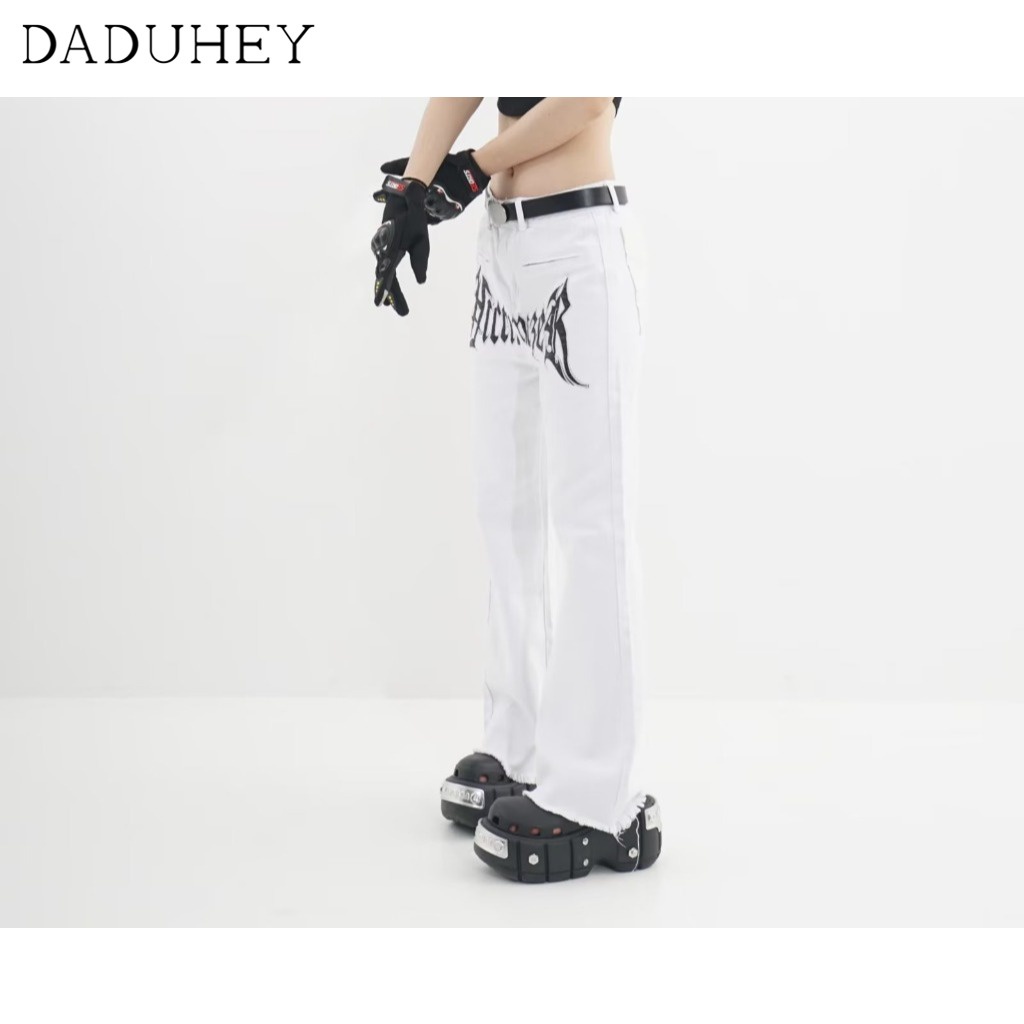 DaDuHey American Hiphop Wide Leg Skinny Loose Jeans Baby Boy and Girl Summer Trendy Fashion Embroidered Slacks