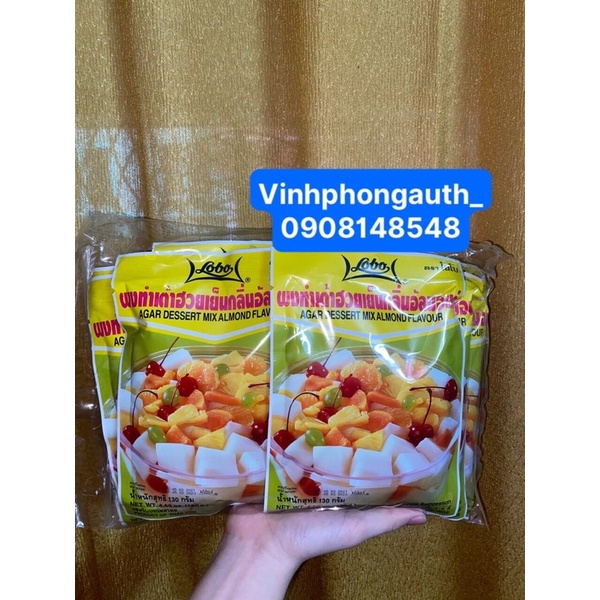 Bột rau câu hạnh nhân LoBo 130g