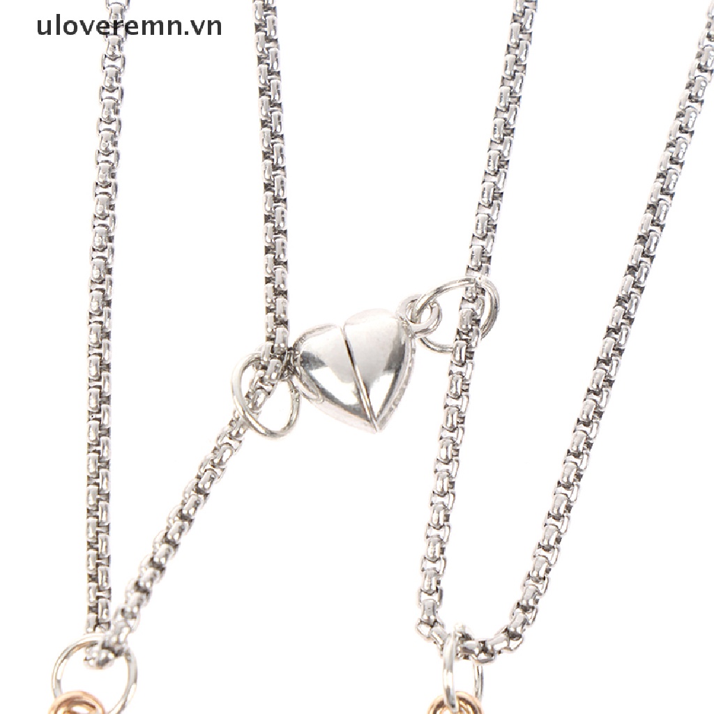 Set 2 Vòng Cổ Nam Châm Mặt Phi Hành Gia Cho Cặp Đôi