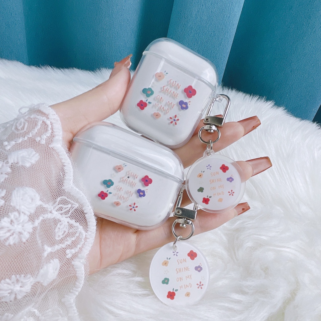 Vỏ Bảo Vệ Hộp Sạc Tai Nghe airpods 1/2/3/pro 2021 inPods i12 Bằng tpu Mềm Trong Suốt Chống Sốc