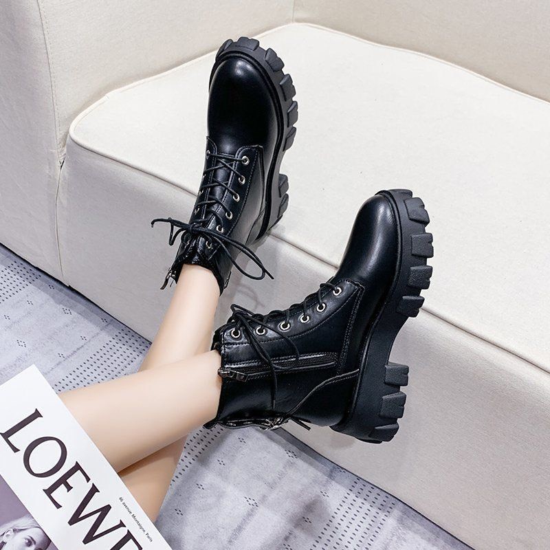 (S159) Bốt nữ chiến binh dây buộc khuy sau gót (mã 8686) | BigBuy360 - bigbuy360.vn