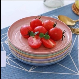 Set 6 Đĩa Tròn Nhựa Chiết Xuất Lúa Mạch