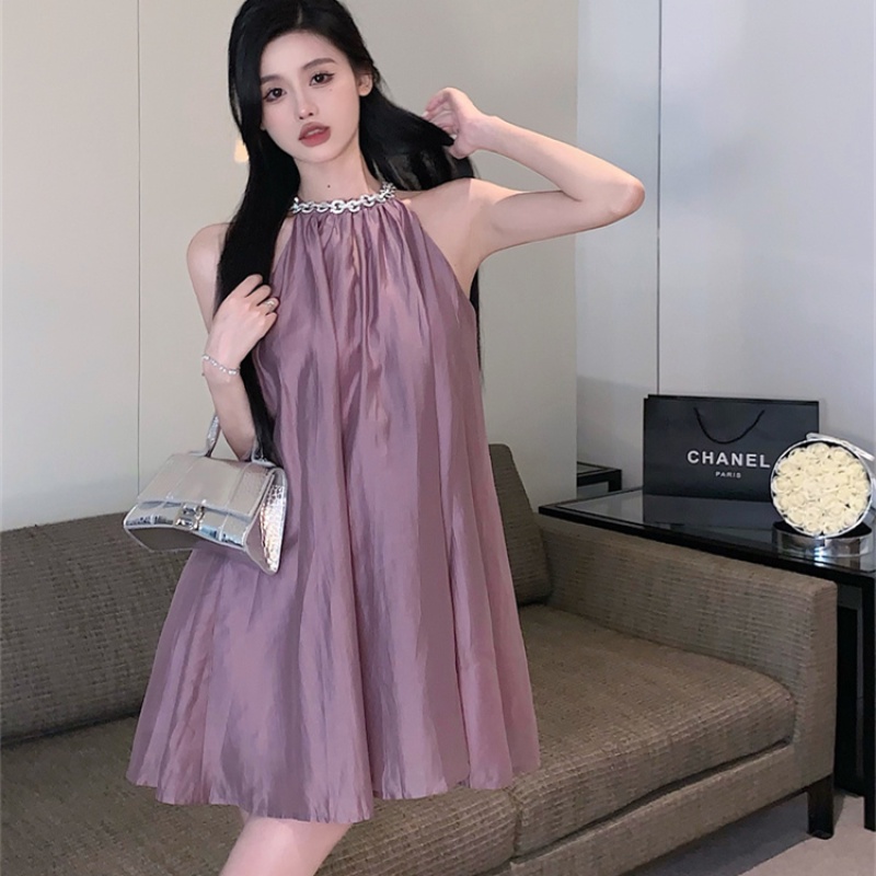 Đầm Chữ A Không Tay Dáng Rộng Thời Trang Dành Cho Nữ