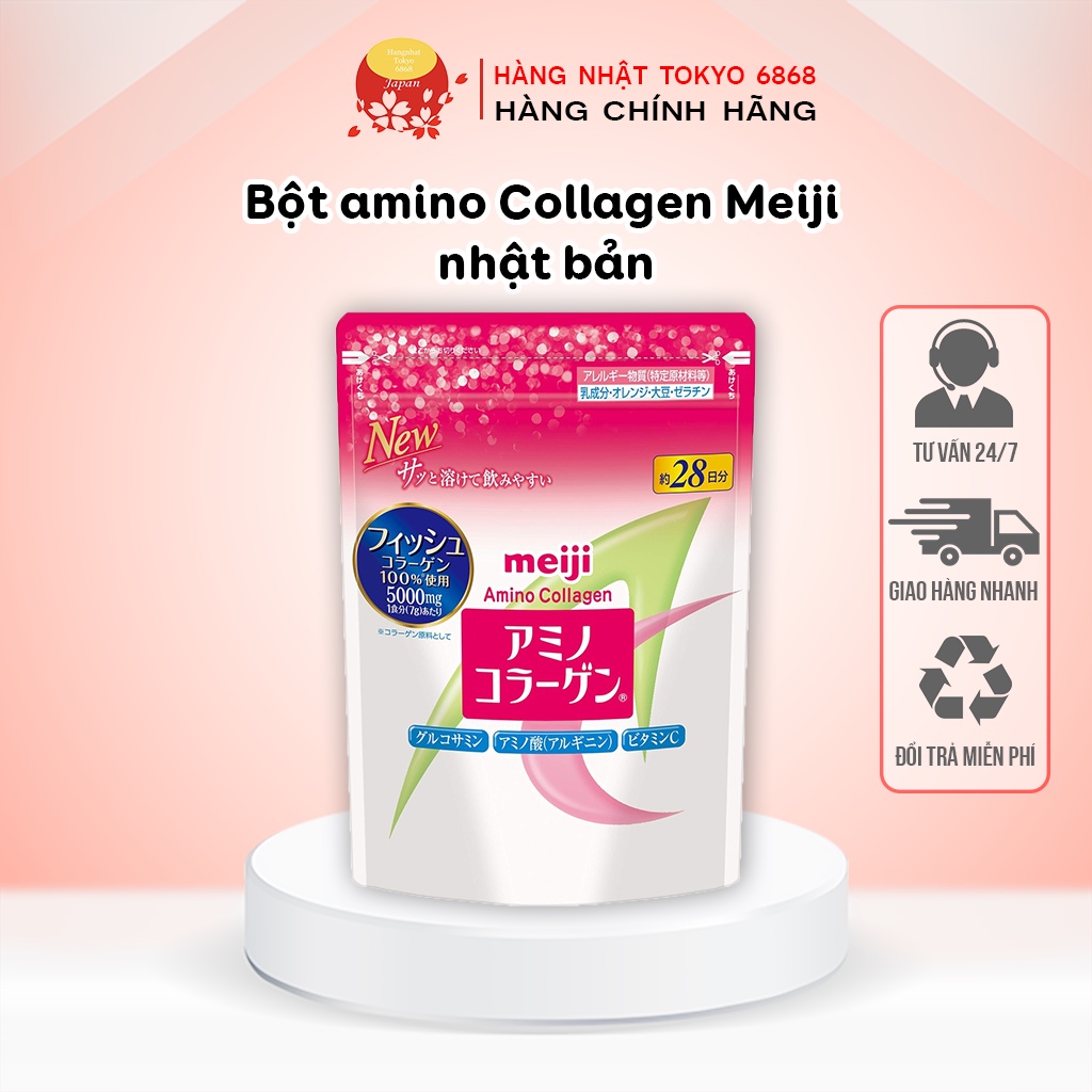 bột amino Collagen Meiji nhật bản