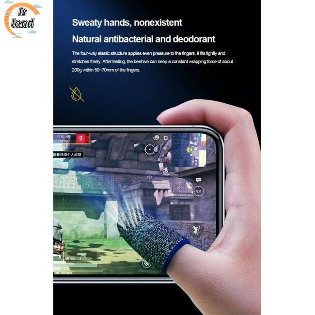 1 Cặp Bọc Ngón Tay Chơi Game Siêu Mỏng Thoáng Khí Cho Pubg Mobile