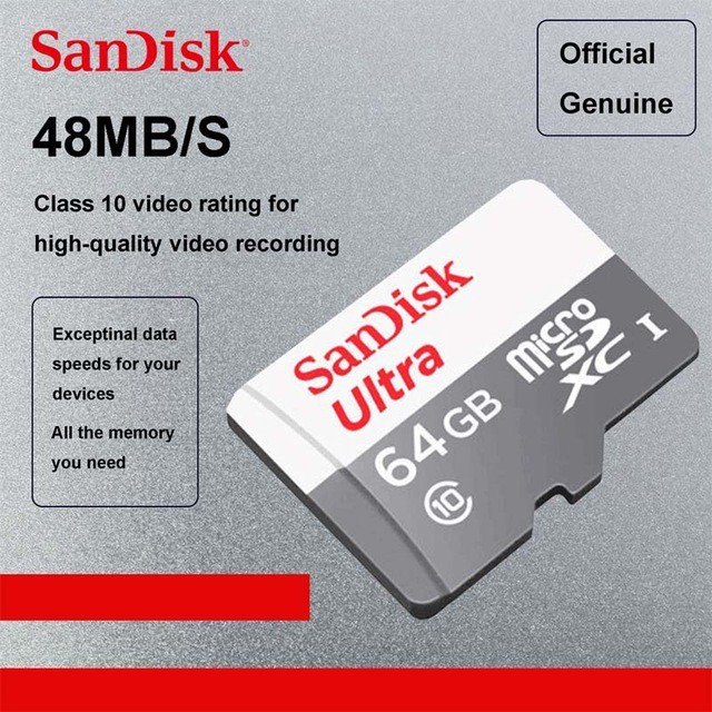 Thẻ Nhớ Bonvan Sandisk 16gb / 32gb / 64gb / 128gb / 256gb 100mb / S Ultra A1 Class 10
