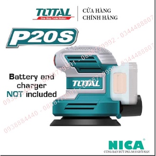 Máy chà nhám tròn dùng pin Total TROSLI2001 đĩa chà 125mm chà nhám tường/gỗ cầm tay sử dụng pin 20V 2kg [thietbilaodong