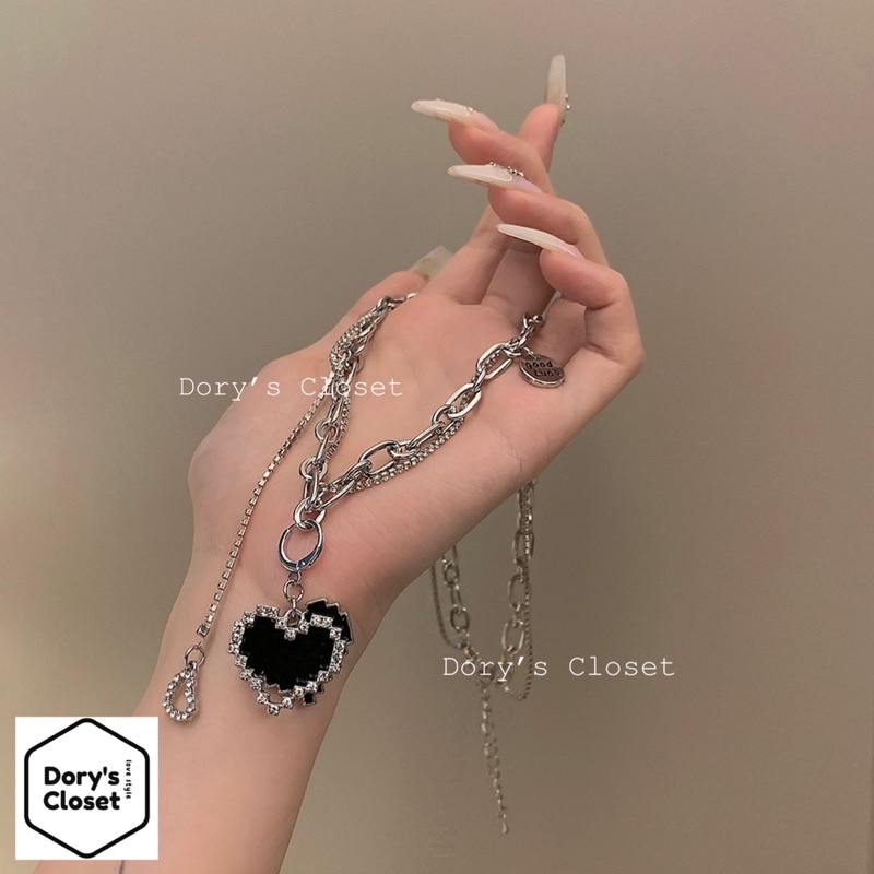Vòng cổ dây chuyền hình trái tim cá tính quyến rũ dành cho nữ Dory’s Closet